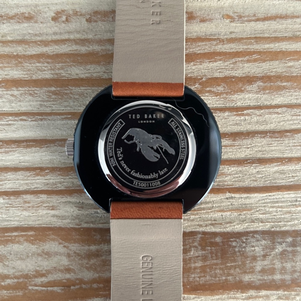 Ted Baker London Men’s Josh 43mm Leather Wrist Watch - Picture 3 of 6